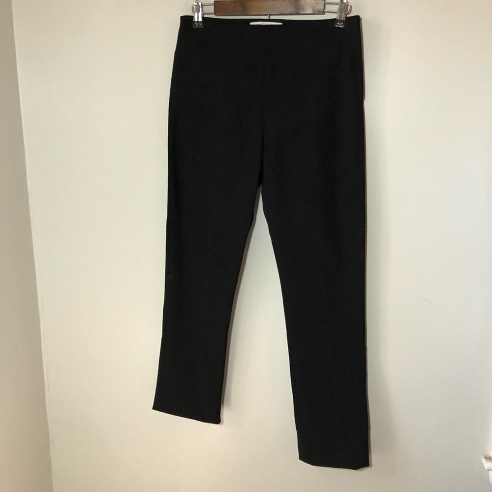 MM LaFleur Foster cigarette black pants adjustable cuffs stretchy womens 8